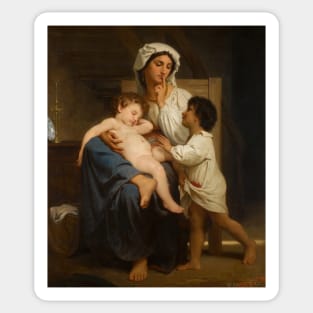 Le Sommeil by William-Adolphe Bouguereau Sticker